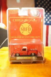 M2 Machines 1/64 Fire Chief - 1979 Chevrolet Scottsdale Custom