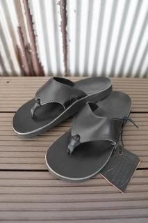 The Sandalman 501 BEACH WIDE SANDAL HORWEEN  (BLACK)