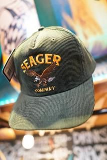 SEAGER Bradley Corduroy Snapback Cap (Green)