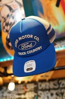 BRIXTON  FORD BUILT TOUGH MP TRUCKER HAT (FORD BLUE/WIMBLEDON WHITE)