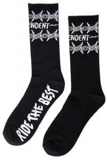 INDEPENDENT BRATRUD NOTEBOOK SOCKS  (BLACK)