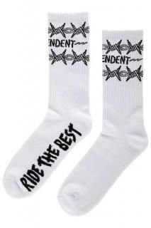 INDEPENDENT BRATRUD NOTEBOOK SOCKS  (WHITE)