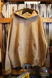 BRIXTON EMBROIDERED HEAVY WEIGHT HOODIE (TIGER'S EYE)