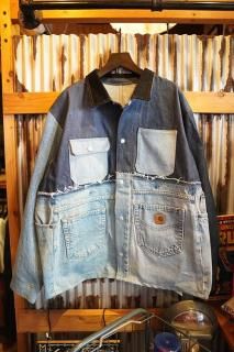 THRIFTY US CARHARTT DUCK FILM DENIM COVERALL (DENIM BLUE)