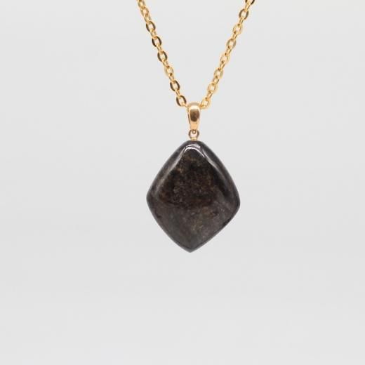 Heart Drop Necklace | クリスタル付き Silver 仕上げハート
