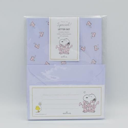 スヌーピー You're special! パープル レターセット - うさぎ