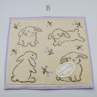 ロップ タオルハンカチ 2種類 - うさぎ雑貨店 Rebekka