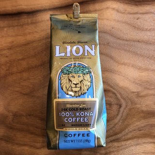 ライオンコーヒー　100%KONA COFFEE(豆) 198g コナコーヒー