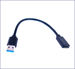 UC3A-015USB 3.0 Type A ()  USB Type C (᥹) Ѵ֥ 0.15m