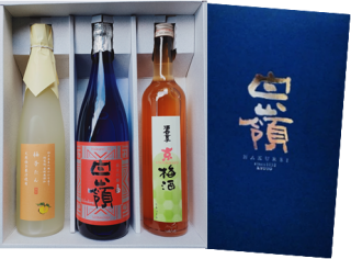 SHG-02　柚子たん・Hakurei02・京梅酒　3本セット（ギフト箱入）