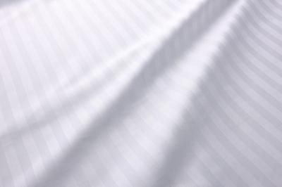 【20枚セット】 封筒式デュベカバー T/C 30/70 1cmストライプサテン(ホワイト)生地 185cm*270cm 【ホテル仕様】【シングル・セミダブル掛け布団対応】【リネンサプライ対応】