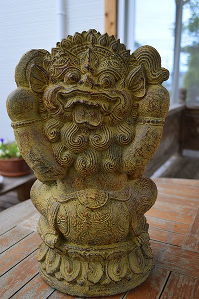 ガネーシャ像　背面バロン彫刻（Mサイズ　３５�）