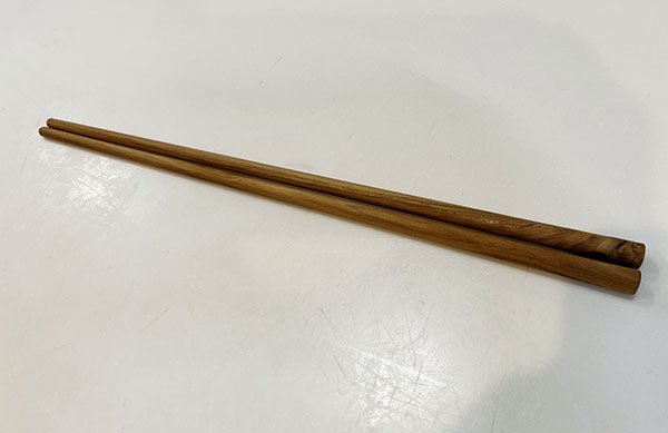 無垢 チーク材 箸（２４ｃｍ）