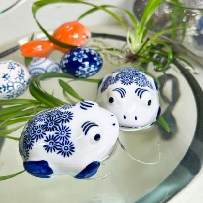 雅＊ 7点セット 陶器 浮き球浮き玉 置物