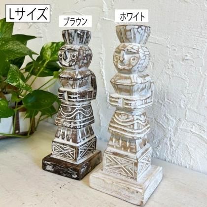 木製トーテムポール　アジアンテイスト 楽天市場】トーテムポール 置物 置き物 おしゃれ かわいい