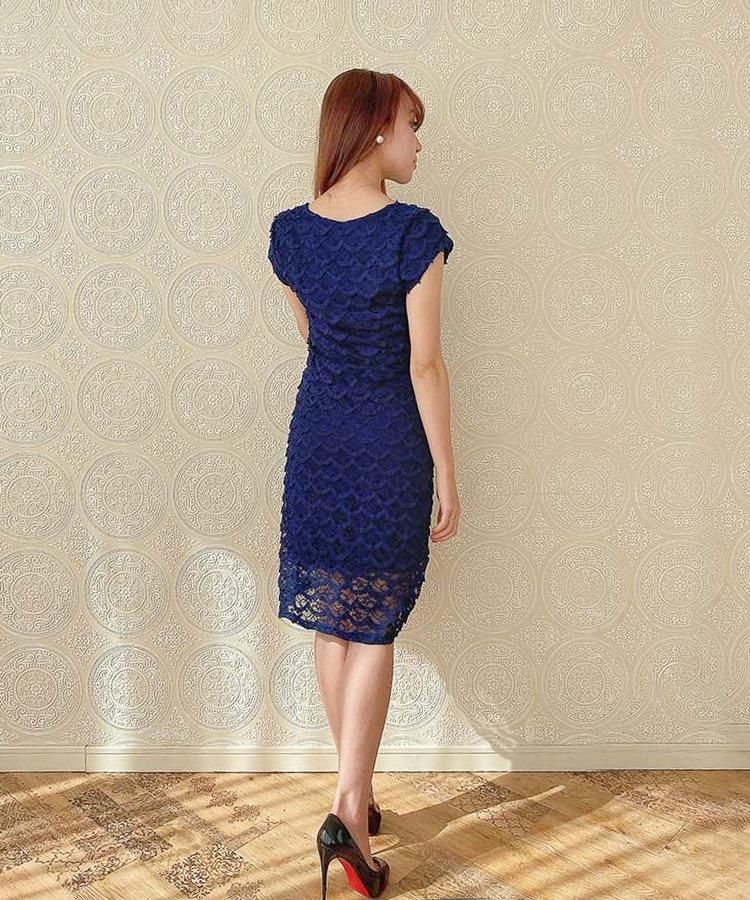 フランス EGERIE エジェリ ウロコレース ミニ丈 タイトワンピース ネイビー T1 (XS~S) 大人女性のワンピース ドレス デート服ならセレクトインポートショップ【フィオーレ公式通販】 | Jad ジャド フランスブランド ワンピース レース オシャレ サイズT1 | oxygencycles.in