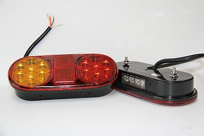 Groupstar ＬＥＤ 楕円型Ｌ テールランプ 左右セット ナンバー灯付 - MAVERICK SPORTS