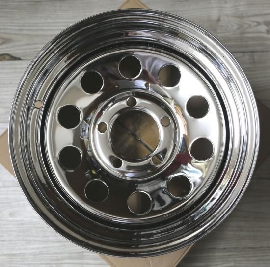 USA製 メッキ スチールホイール 鉄ホイール 14インチ 5穴 アメ車 USA製