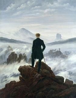 C.D.フリードリヒ : 画家のアトリエからの眺め : 視覚と思考の