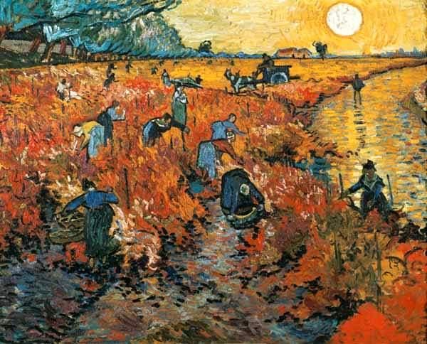 アルルの赤い葡萄畑 - 最高級複製画専門店 《 ワールド