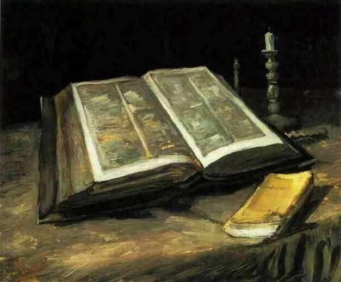 聖書のある静物画 - 最高級複製画専門店 《 ワールド