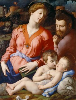 聖家族と幼児聖ヨハネ