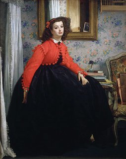 赤い上着の若い女性（L.L.嬢の肖像）