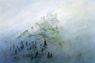 山の朝霧
