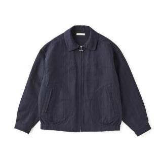 ロゴ入り ワックス加工 キャンバス ブルゾンジャケット LOGOS ブルゾン ジャンバー 2024AW LOGOS/ロゴス 防風 保温 撥水