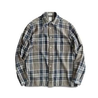 【WASEW】CHECK ONE SHIRT トワイライトグレー　Lサイズ WASEW】CHECK ONE SHIRT トワイライトグレー Lサイズ