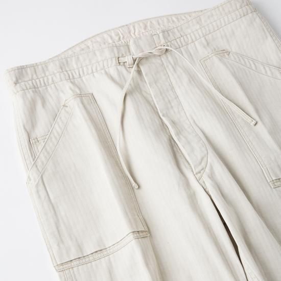 OLD JOE パティーナヘリンボーンギャザリングトラウザー 未使用 タグ付き OLD JOE パティーナヘリンボーンギャザリングトラウザー 未使用