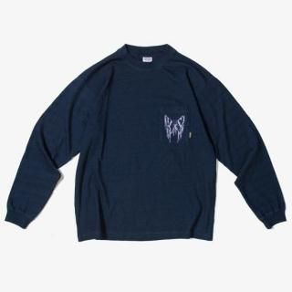 LOST CONTROL9oz L/S Indigo Pocket Tee (9 ǥݥT Ĺµ) 