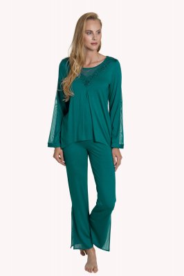 ѥޡLisca - Green 'Illusion' Jersey Pyjama Set