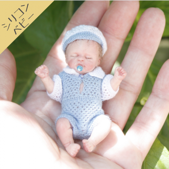 6.5 ㎝ 赤ちゃん人形男の子 フルシリコン ベビ ー 手のひらサイズ 人形