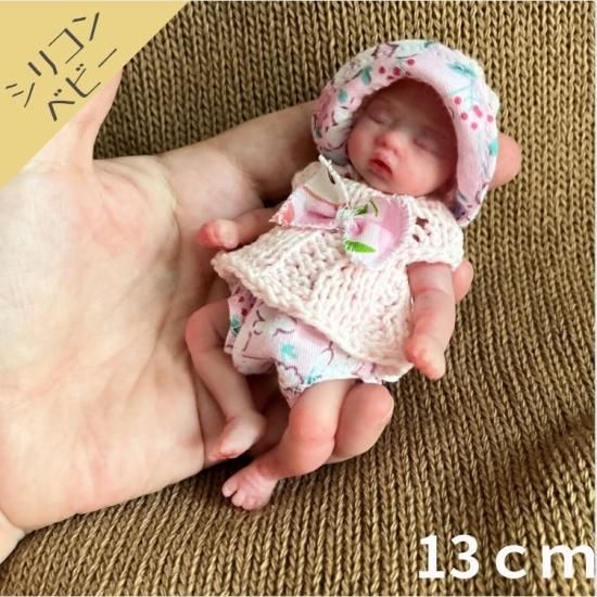 13cm 女の子 ミニチュア フルシリコン リボーンドール KZF 176503679