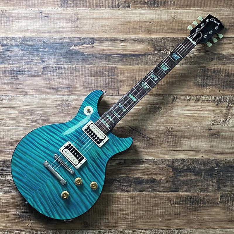 中古］Gibson Custom / Tak Matsumoto DC Standard Flame Top Aqua