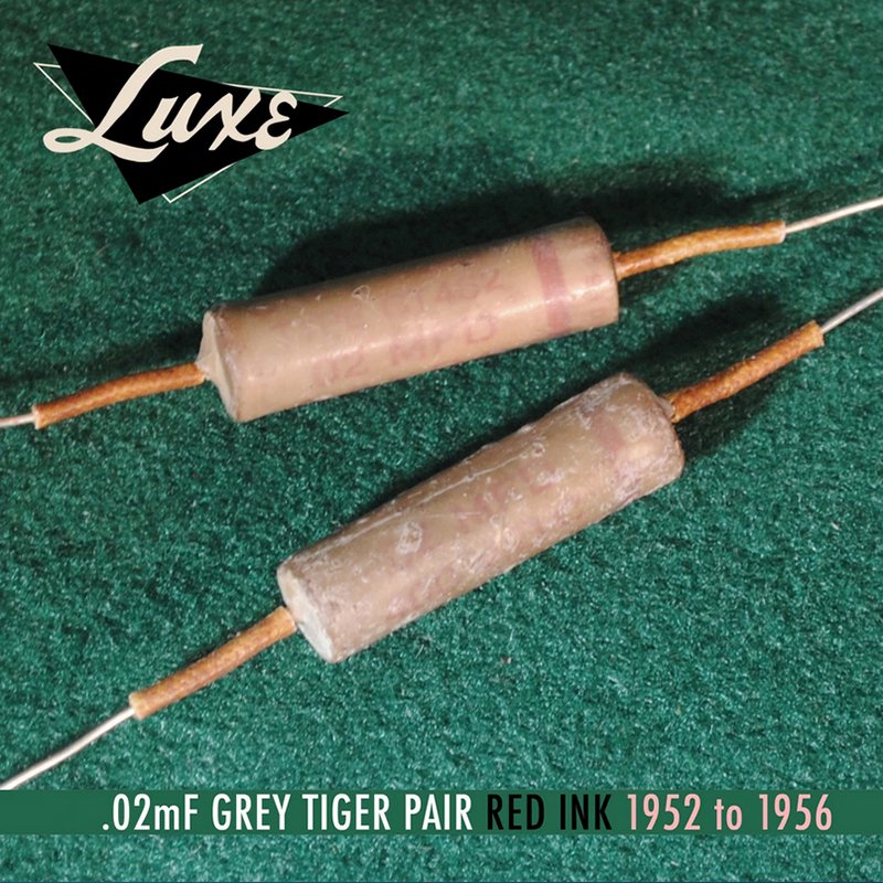 新品］Luxe / 1952-1956 Grey Tiger: Matched Pair of Wax Impregnated 