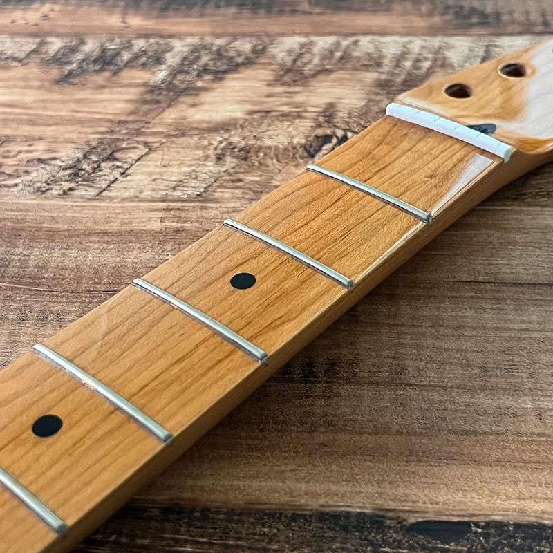 アイボリー×レッド FENDER ROASTED MAPLE TELE NECK 純正ペグ付属