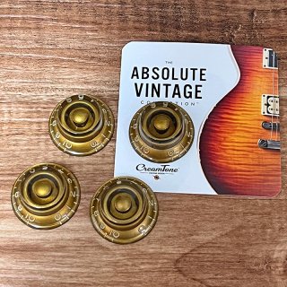 ［中古］CreamTone / Absolute Vintage Collection Aged Gold Bonnet Knobs