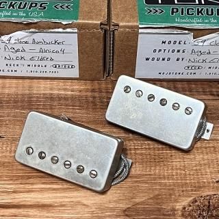 šMojotone Pickups / 59 Clone Humbucker Set with Vintage Clone Parts Pickup Cover 