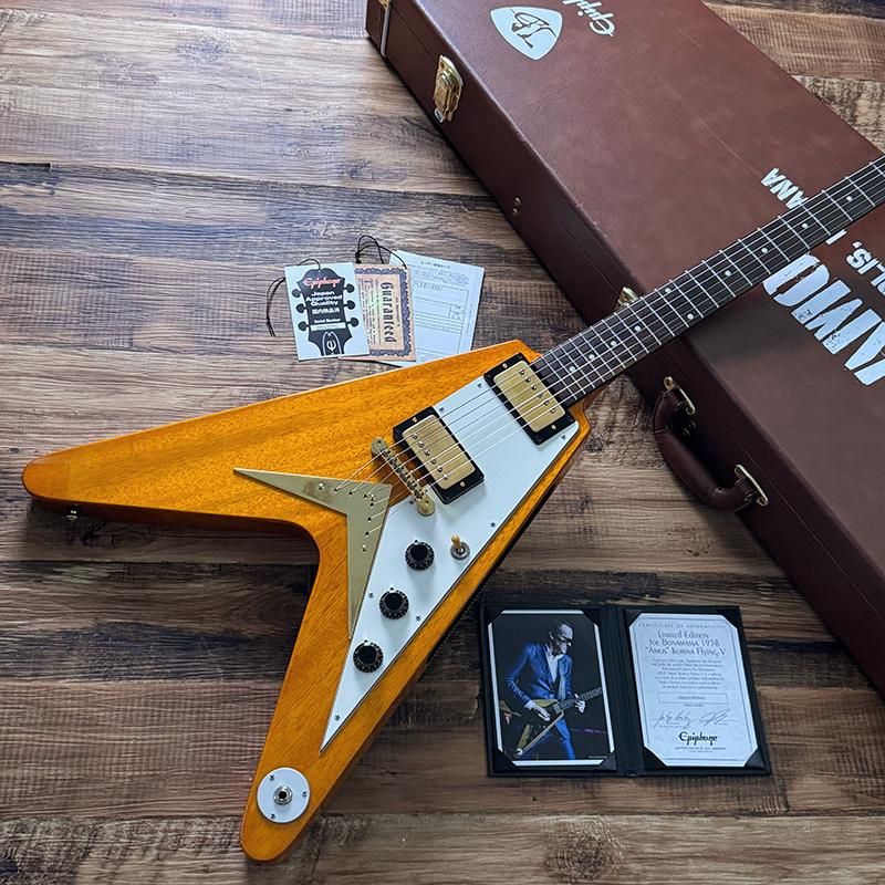 Epiphone Joe Bonamassa 1958 Amos Korina Flying V Mod
