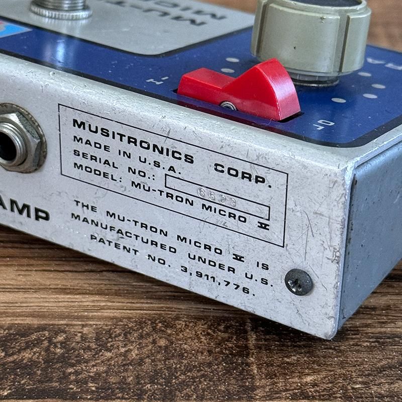 mu-tron micro v 元箱付き ヴィンテージ 極美品 ヴィンテージ］MU-TRON / 1970's Micro V - Vintage-Style by MG