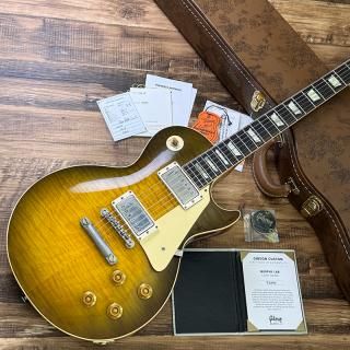 šGibson custom / Murphy Lab 1959 Les Paul Standard Reissue Light Aged Green Lemon Fade 2023