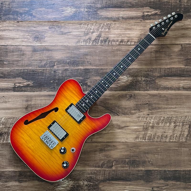 中古］K.Nyui Custom Guitars / KNTE Semi-Hollow Cherry