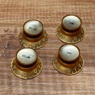 ΥơGibson /  Early 1960's Gold Refrector Knob Set