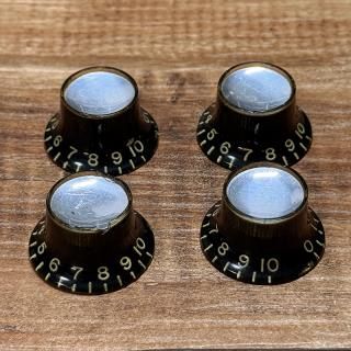 ΥơGibson / Early 1960's Black Refrector Knob Set