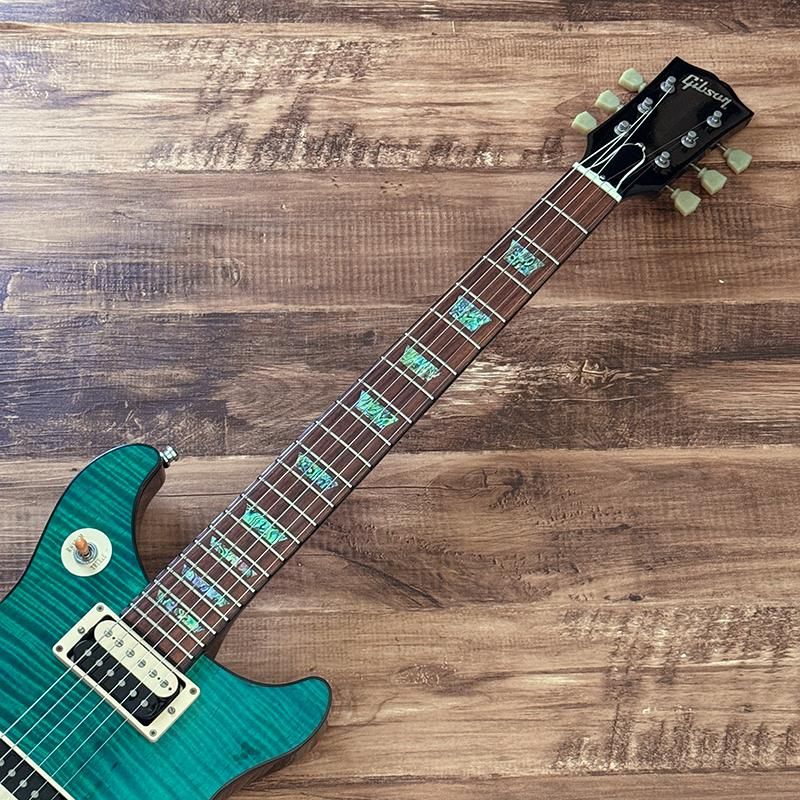 中古］Gibson Custom / Tak Matsumoto DC Standard Flame Top Aqua