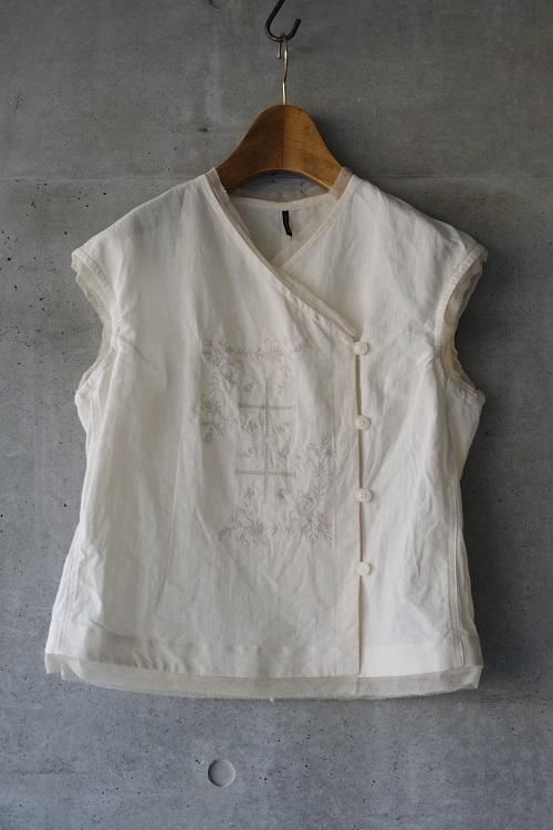 No.06 Quiet forest tree 刺繍ベスト - Porta nova online store