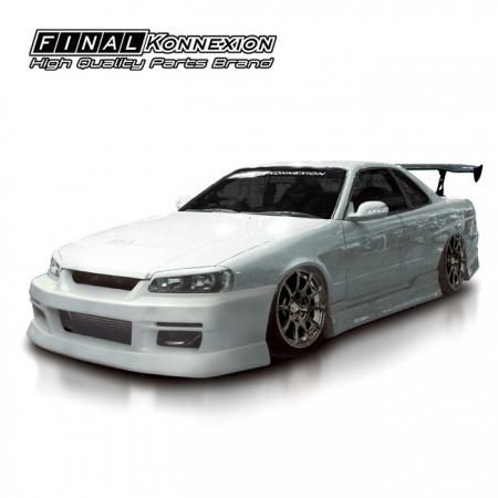 INTRUDER】 FRP製 エアロ3点キット NISSAN R34 スカイライン 2DR 