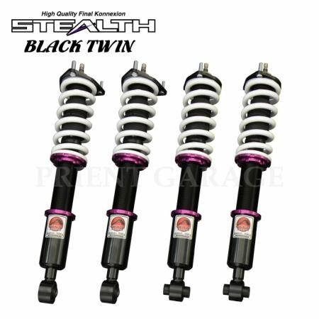 STEALTH BLACK TWIN】 車高調キット NISSAN WGNC34 ステージア